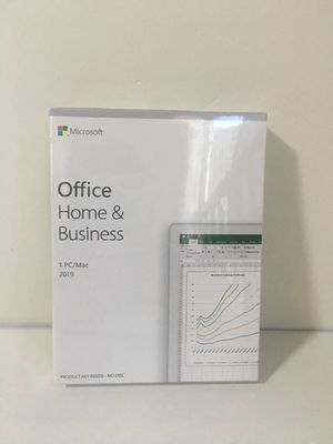 ดีวีดี / การ์ดบรรจุ Microsoft Office 2019 บ้านและธุรกิจ