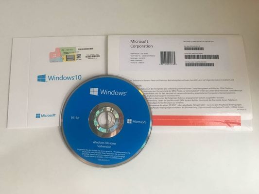 หลายภาษา Windows 10 Home OEM DVD บรรจุด้วยสติกเกอร์ COA